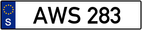 Trailer License Plate